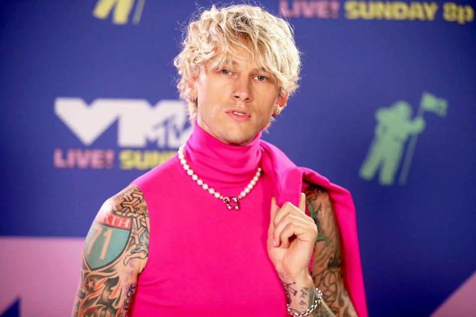 Machine Gun Kelly attends the 2020 MTV Video Music Awards, broadcast on Sunday, August 30th 2020.