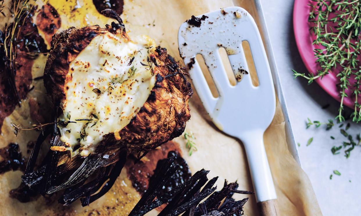 <span>Alice Zaslavsky's salt-baked celeriac cheese.</span><span>Photograph: Benjamin Dearnley</span>