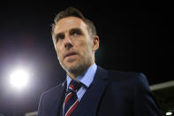 <p>England Women’s manager, Phil Neville. </p>