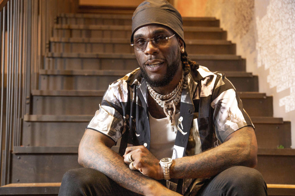 Recording artist Burna Boy poses for a portrait on Wednesday, Aug. 14, 2019, in New York. (Photo by Andy Kropa/Invision/AP)