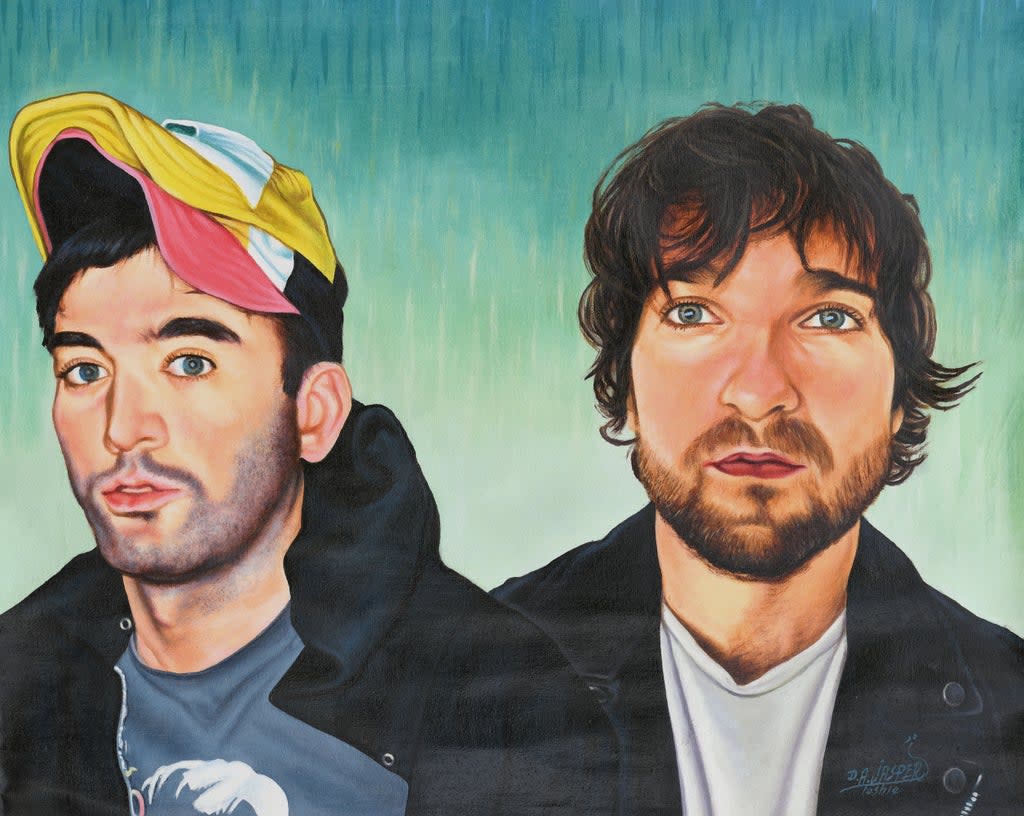 Sufjan Stevens and Angelo Augustine in a portrait by Daniel Anum Jasper (Daniel Anum Jasper)