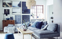 <p> 'Navy blue works to warm up grey and creates an elegant and sophisticated look,' says Aaron Styles, interior designer and consultant at Juliei Salone. </p> <p> Blue is often referred to as a cool color, but certain, richer shades, such as navy and cornflower blue have inherently warmer properties, and this comes to life when positioned against a cooler color, such as grey.  </p> <p> 'Lighter shades of baby blue will create a gentle and calming feel whilst darker shades like navy will add drama and dynamism,' says Clark. </p>