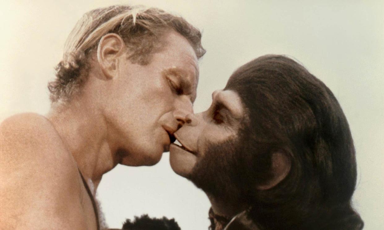 <span>Monkey magic … Charlton Heston and Kim Hunter in Planet of the Apes.</span><span>Photograph: Cinetext/20th Century Fox/Allstar</span>