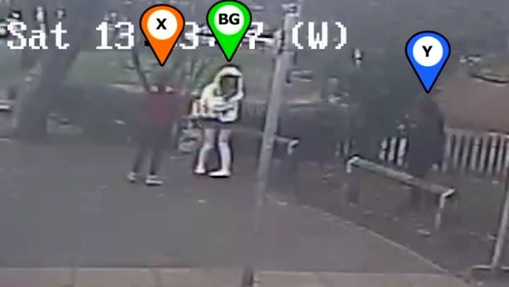 Moment Brianna Ghey meets teenage killers at bus stop minutes before park murder (Cheshire Police)