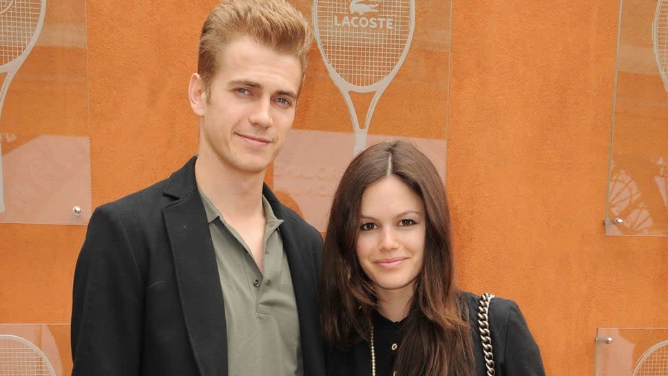 Hayden Christensen and his girlfriend Rachel Bilson attend the French Open at Roland Garros in Paris.