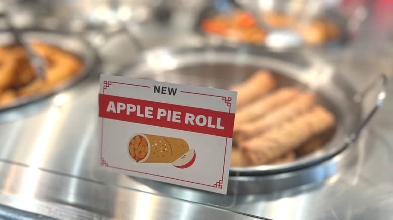 Apple Pie Roll sign