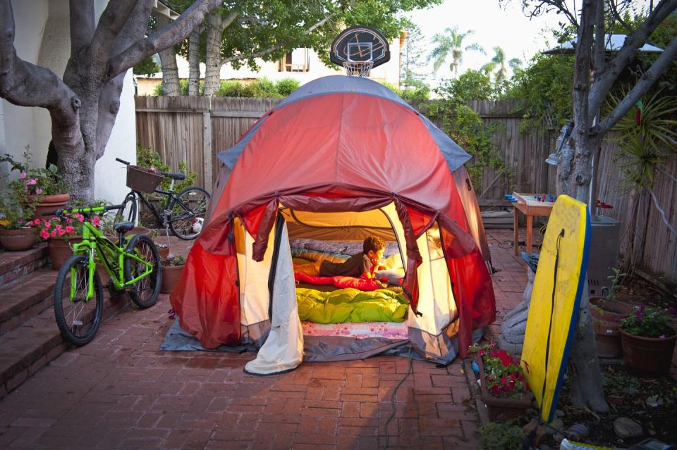 3) Camp in the Backyard