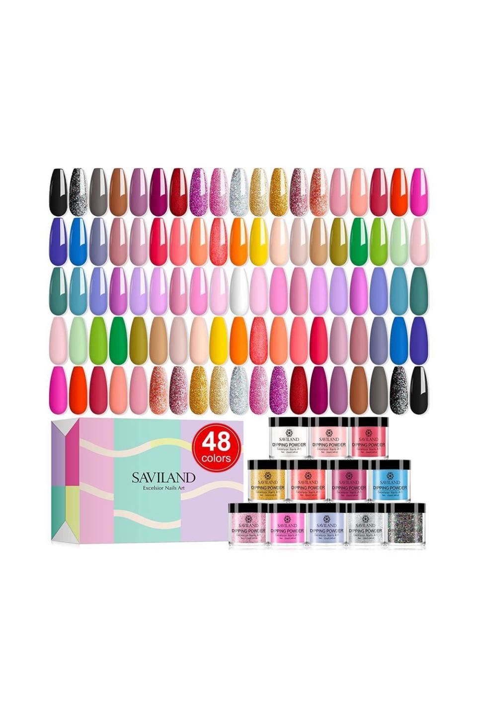 Saviland 48 Colors Dip Powder Set