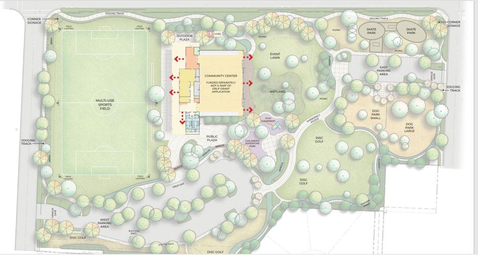 As of March 2024, Redding city park planners adjusted renderings of Panorama Park on Lake Boulevard.