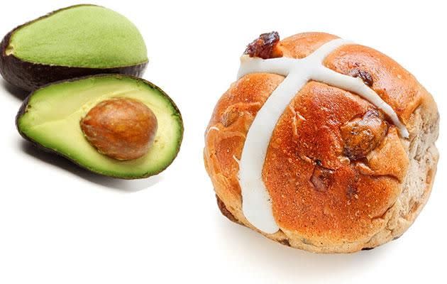 Would you try avocado on your hot cross buns? Photo: Getty