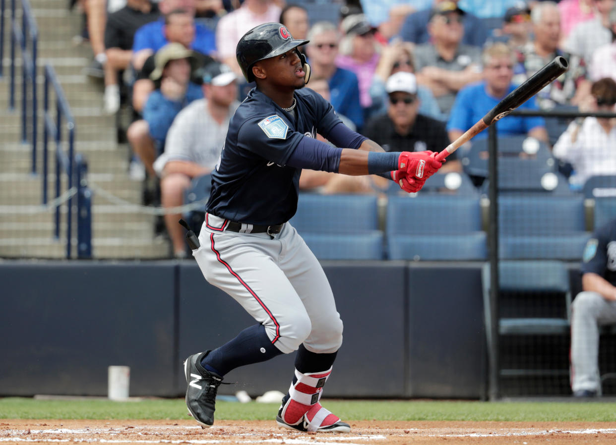 Ronald Acuna made a splash in Spring Training, and now he’s ready for The Show (AP Photo/Lynne Sladky)