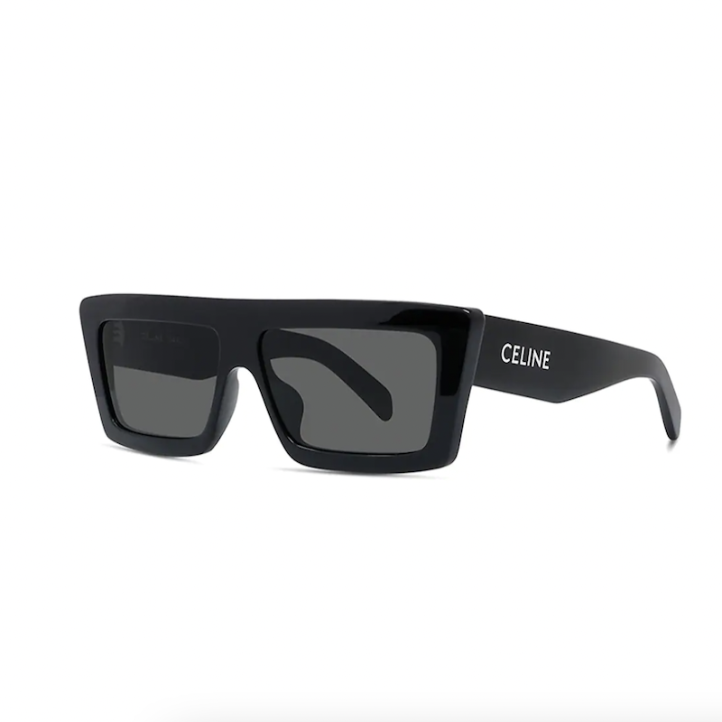57MM Flat-Top Rectangular Sunglasses