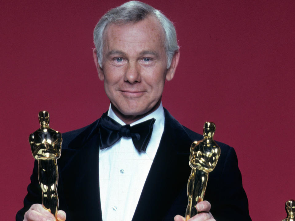 Johnny Carson first hosted the Academy Awards in 1979. / Credit: ABC Photo Archives/Disney General Entertainment Content via Getty Images