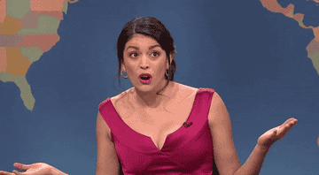 Cecily Strong shrugging in exasperation