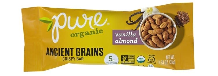 Pure Organic Vanilla Almond Ancient Grain Bars, $35 for 12 bars