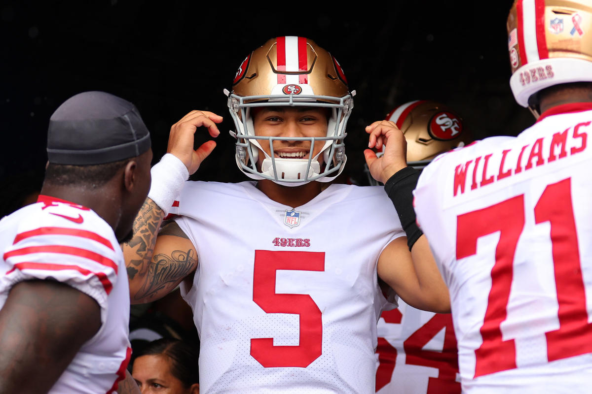 John Lynch on report that 49ers have been shopping Trey Lance: That's not  accurate