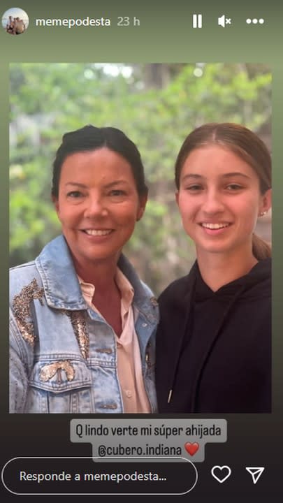 Nicole Neumann recibió los 43 rodeada de amigos y familiares (Foto: captura Instagram)