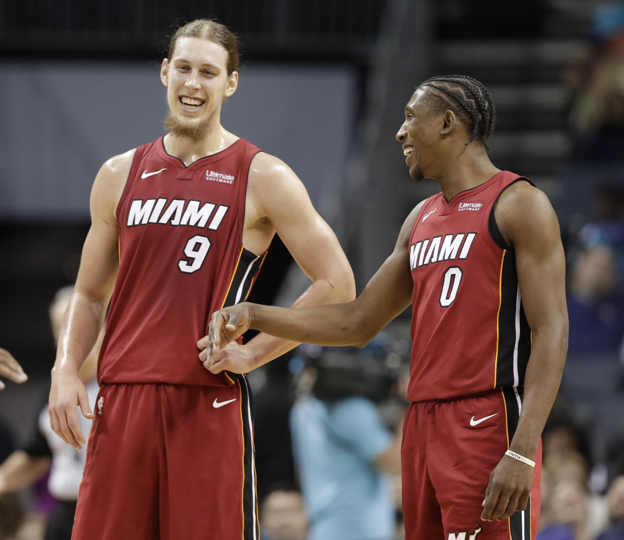 After Wednesday night, you’d be smiling if you were Kelly Olynyk, too. (AP)