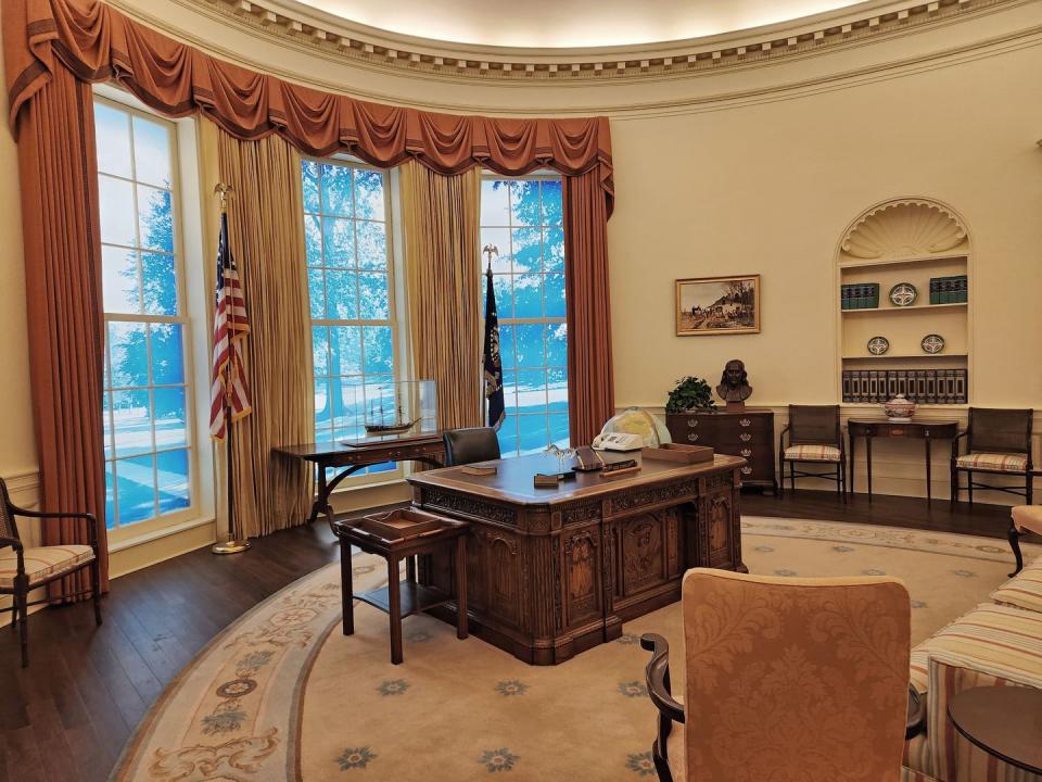See a replica of the Oval Office at The Jimmy Carter Presidential Library and Museum.