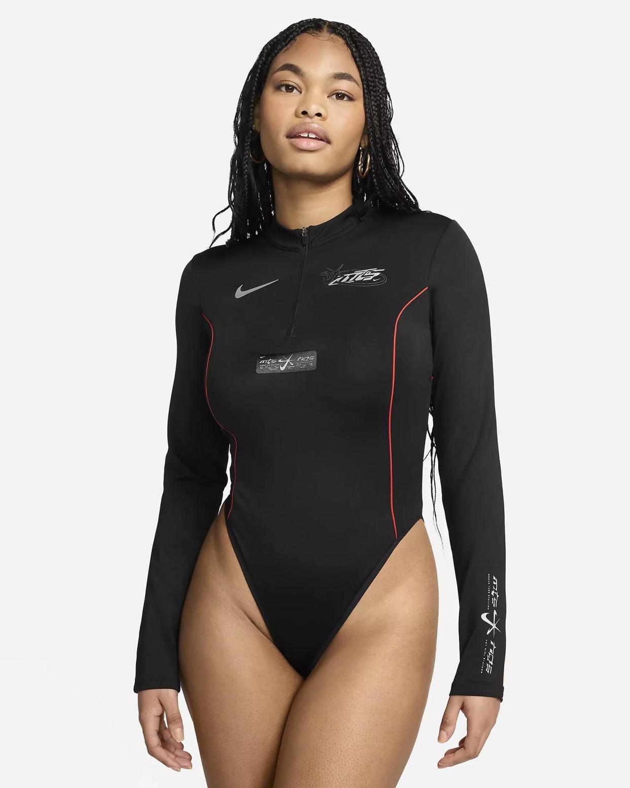 <p><a href="https://go.redirectingat.com?id=74968X1596630&url=https%3A%2F%2Fwww.nike.com%2Ft%2Fmegan-thee-stallion-womens-long-sleeve-bodysuit-l48180%2FFZ0469-010&sref=https%3A%2F%2Fwww.womenshealthmag.com%2Ffitness%2Fg46868284%2Fmegan-thee-stallion-nike-activewear-line%2F" rel="nofollow noopener" target="_blank" data-ylk="slk:Shop Now;elm:context_link;itc:0;sec:content-canvas" class="link rapid-noclick-resp">Shop Now</a></p><p>Nike x Megan Thee Stallion Women's Long-Sleeve Bodysuit</p><p>$90.00</p>