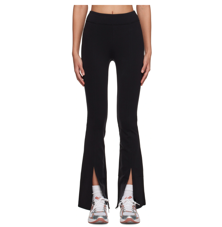 Alo Yoga Black Airbrush Flutter Leggings. Image via SSENSE.