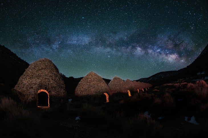 Milky Way Arch over Kilns at Death Valley.