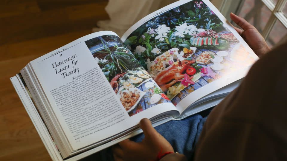 Almost as impressive as the suckling pig is the method for cutting watermelon, which serves both as decor and a fun treat for guests. - Austin Steele/CNN