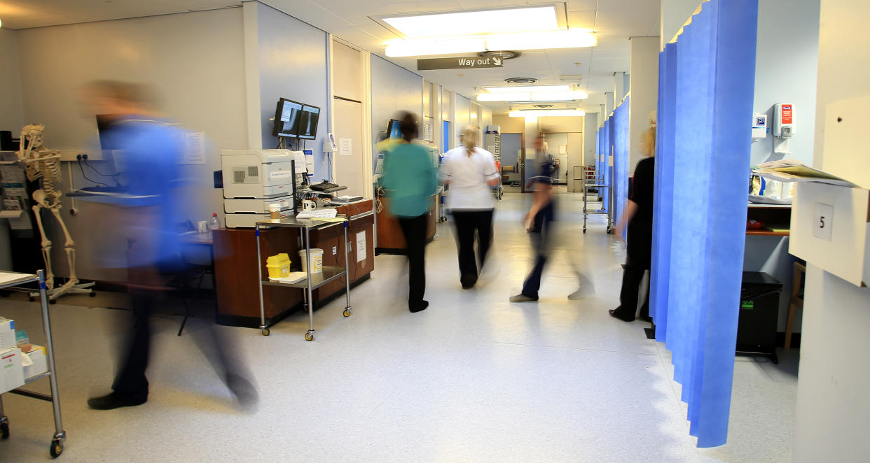 Embargoed to 0001 Monday August 10 File photo dated 03/10/14 of a hospital ward. A multi-million pound Government plan to train more apprentice nurses falls short of what is needed, the Royal College of Nursing has said.