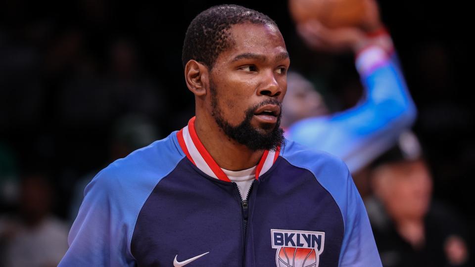 Kevin Durant shocked the NBA when he demanded a trade out of Brooklyn last week. (Getty Images)