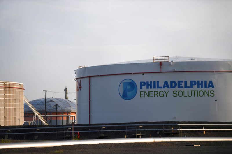 FILE PHOTO: The Philadelphia Energy Solutions plant refinery is seen in Philadelphia
