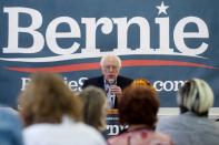 Democratic 2020 U.S. presidential candidate Sanders speaks to supporters at a breakfast gathering in St. George, South Carolina