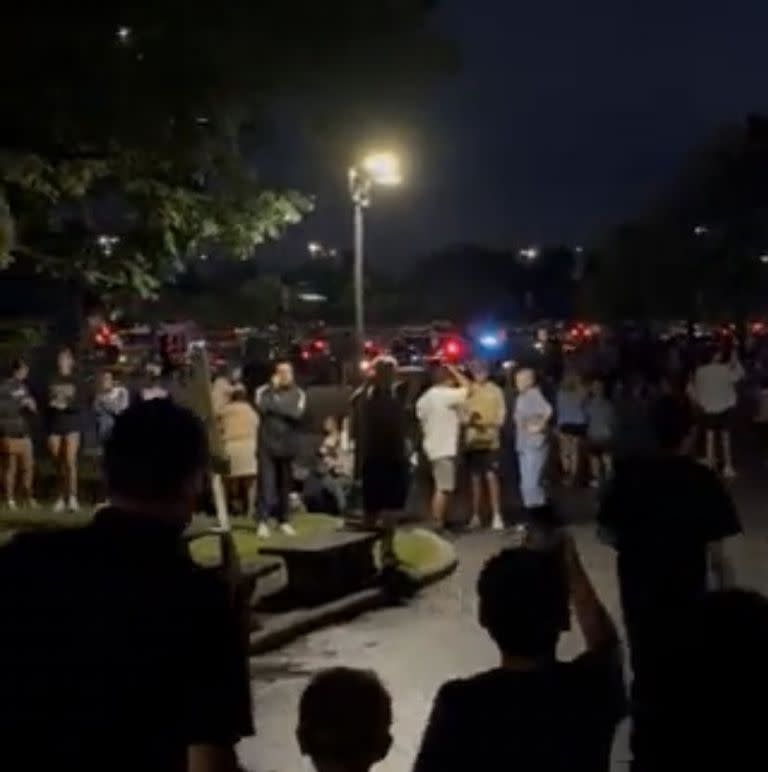 Al menos tres personas resultaron heridas en un tiroteo frente a un parque de diversiones de Illinois.