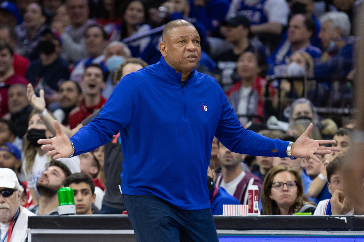 Philadelphia 76ers head coach Doc Rivers