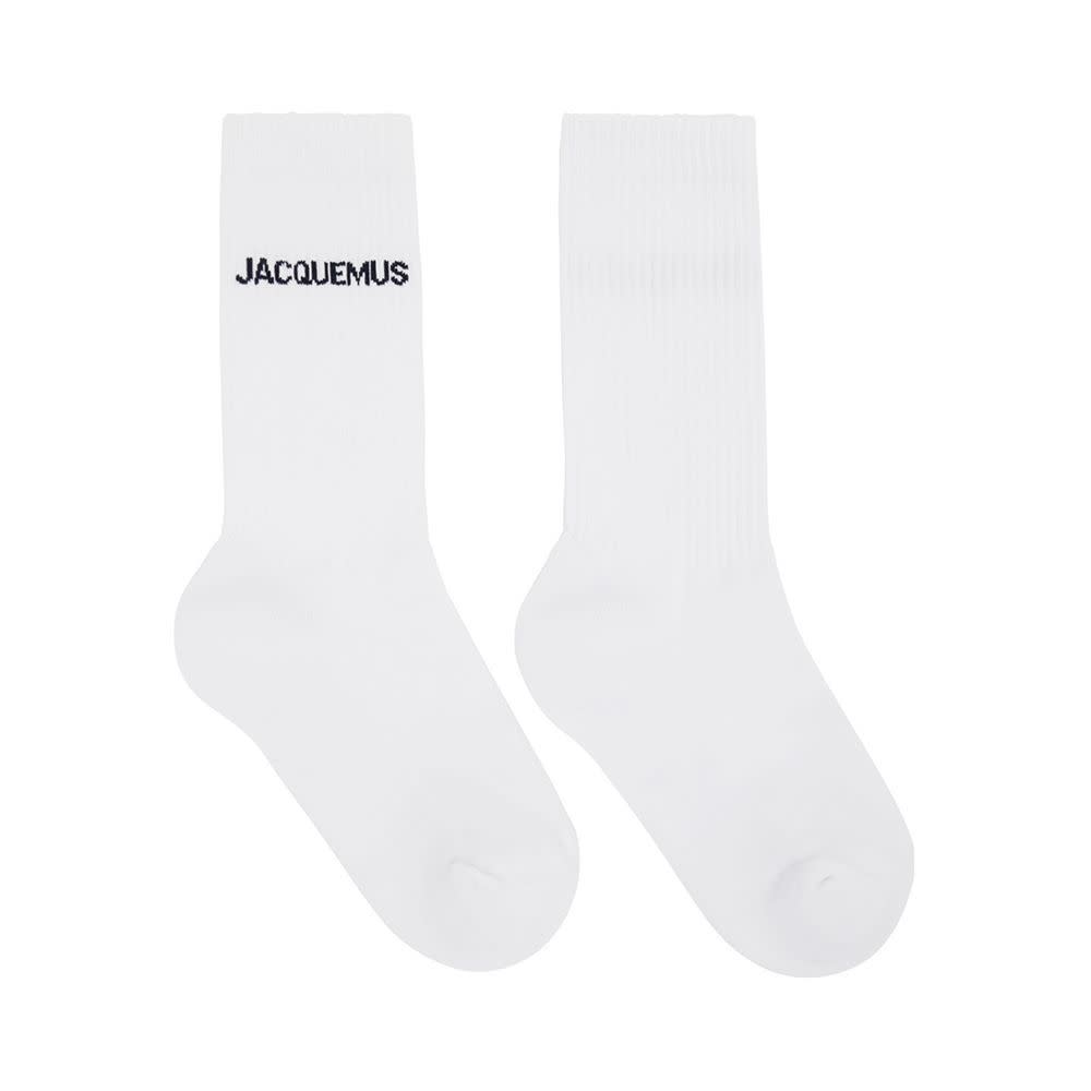 <p><a href="https://go.redirectingat.com?id=74968X1596630&url=https%3A%2F%2Fwww.ssense.com%2Fen-us%2Fwomen%2Fproduct%2Fjacquemus%2Fwhite-le-papier-les-chaussettes-jacquemus-socks%2F13823981&sref=https%3A%2F%2F" rel="nofollow noopener" target="_blank" data-ylk="slk:Shop Now;elm:context_link;itc:0;sec:content-canvas" class="link rapid-noclick-resp">Shop Now</a></p><p>White Le Papier ‘Les Chaussettes Jacquemus’ Socks</p><p>ssense.com</p><p>$40.00</p>