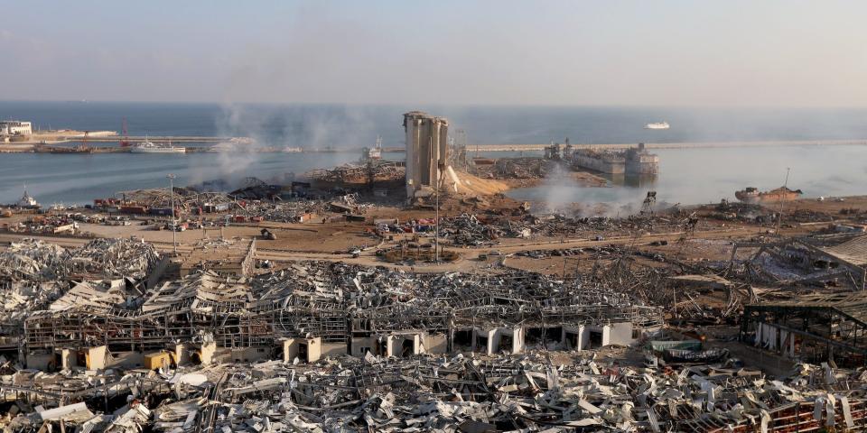 Beirut port blast damage