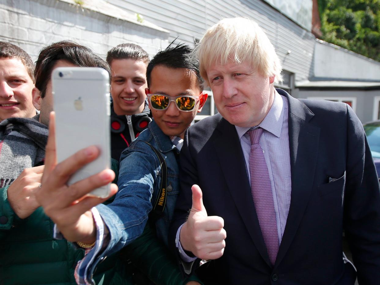 Boris Johnson iPhone