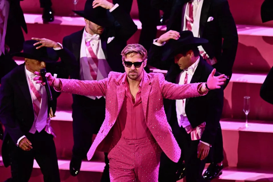 Ryan Gosling stole the show at this year’s Oscars with his performance of I’m Just Ken (AFP via Getty Images)