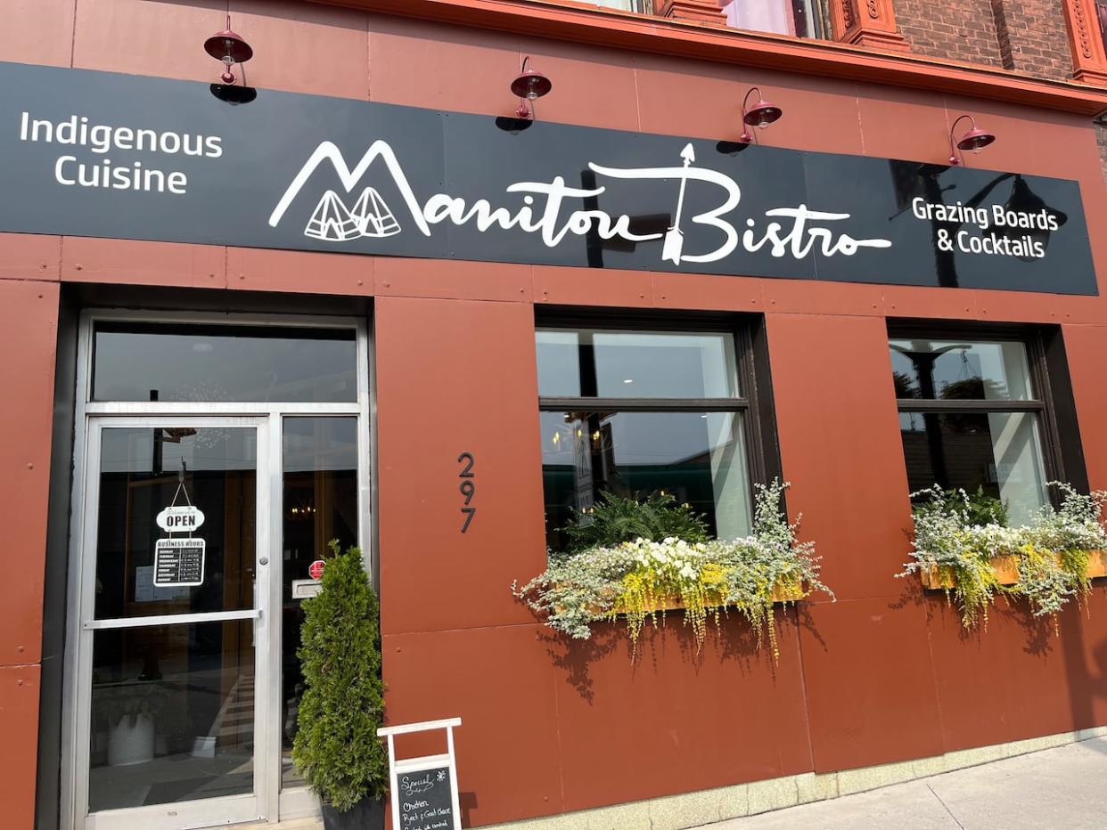 Manitou Bistro opened on National Indigenous Peoples Day in Renfrew Ont., about 90 kilometres west of Ottawa, and was highlighted in local media.  (Brett Forester/CBC - image credit)