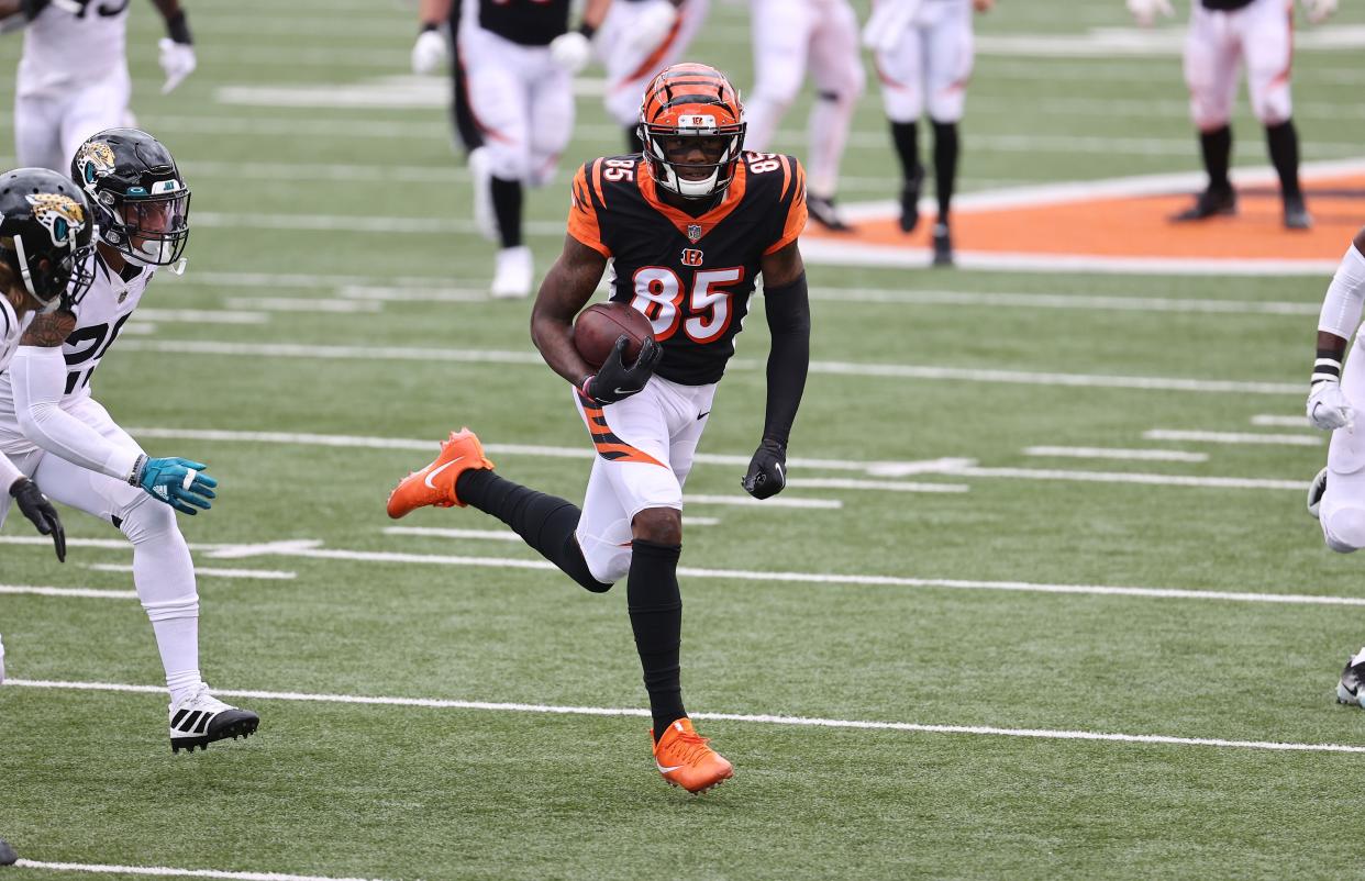 The Patriots could use a wide receiver like the Bengals' Tee Higgins to bolster their offense.