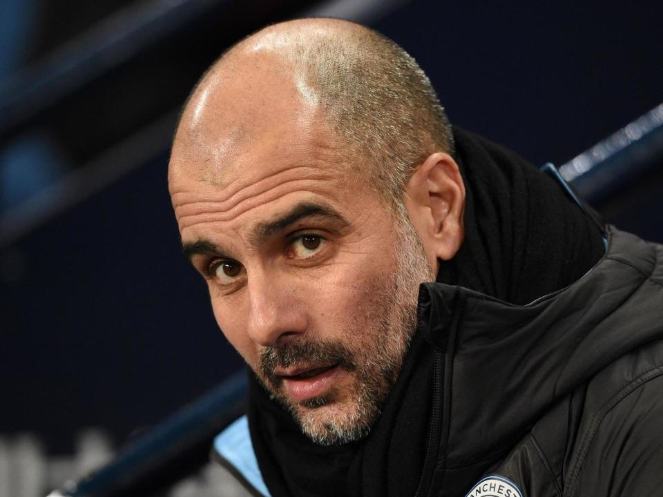 Manchester City manager Pep Guardiola: AFP via Getty Images