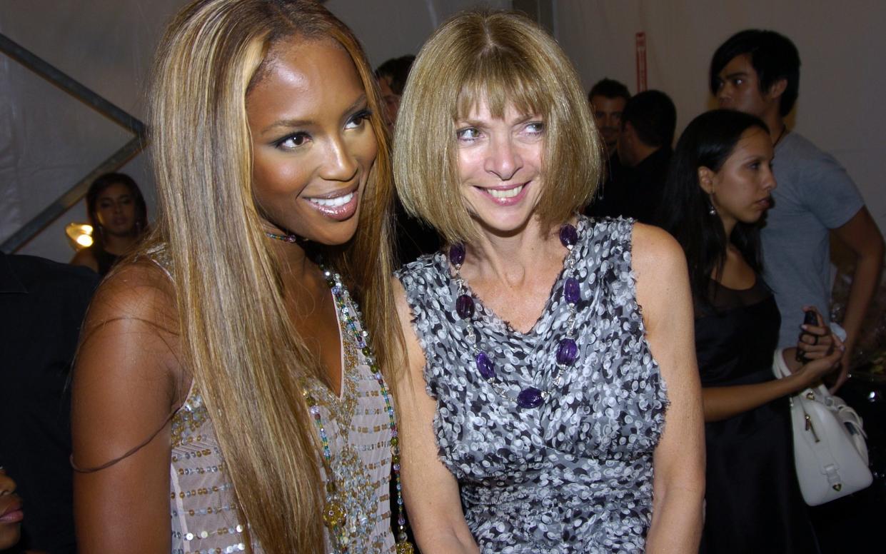 Naomi Campbell and Anna Wintour in 2002