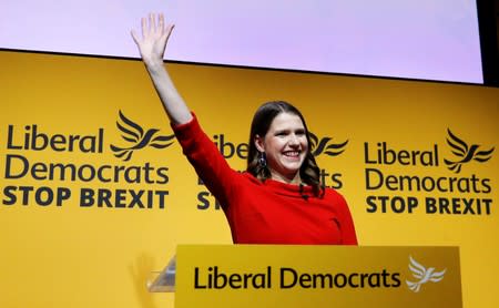 The new leader of the Liberal Democrats party is announced in London