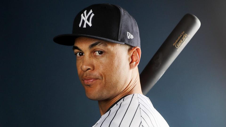 Hey, have you heard? Giancarlo Stanton is on the Yankees now. (AP)