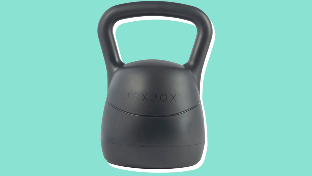 This JaxJox kettlebell offers a range of weights to accommodate different fitness levels.