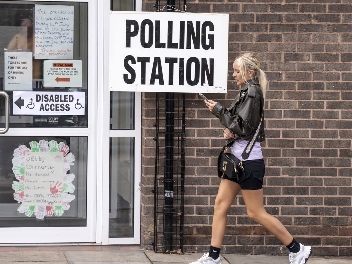 Polling station for recent byelection in Selby, North Yorkshire (PA)