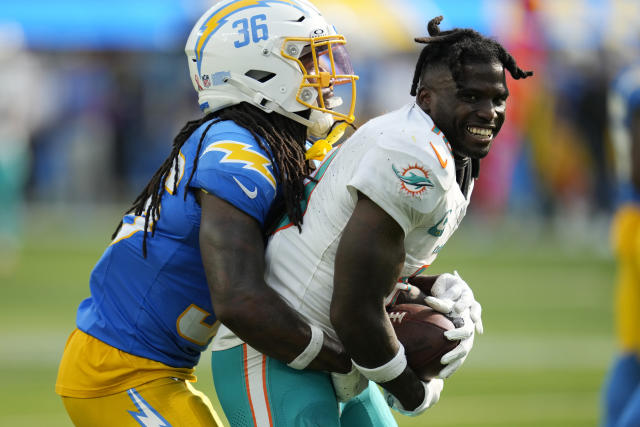 September 12, 2021: Los Angeles Chargers defensive end Joey Bosa (97)  stretches before the NFL regular season game between the Los Angeles  Chargers and the Washington Football Team at FedEx Field in