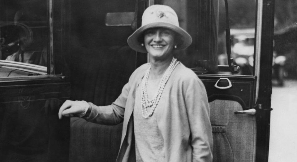 Coco Chanel in the French seaside resort of Biarritz, circa 1928 (Getty)