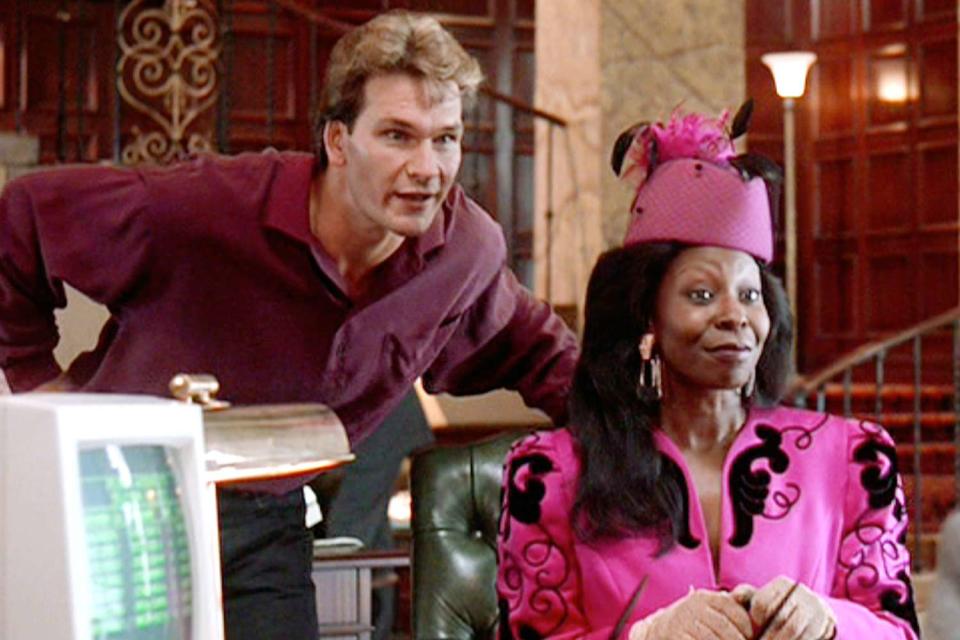 <p>CBS via Getty</p> Whoopi Goldberg and Patrick Swayze in "Ghost."