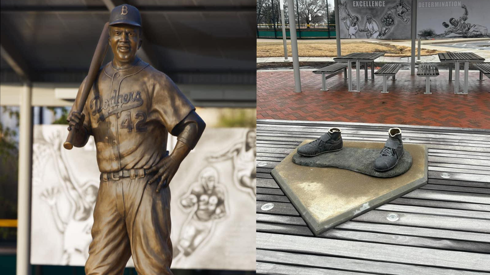 Stolen Jackie Robinson statue / Credit: Wichita Police Department