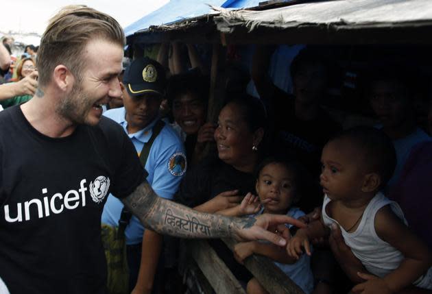 David has been a UNICEF ambassador for many years.